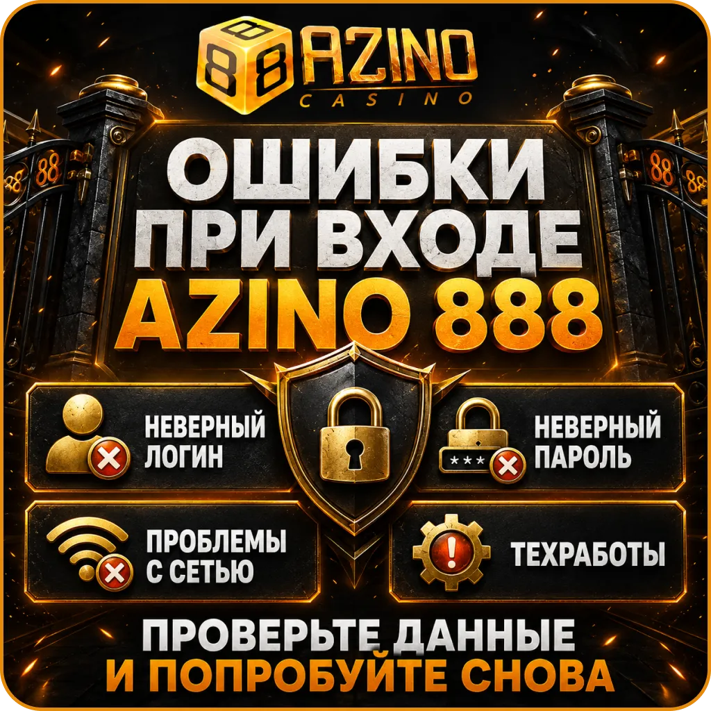 Ошибки azino888 вход